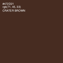 #472D21 - Crater Brown Color Image
